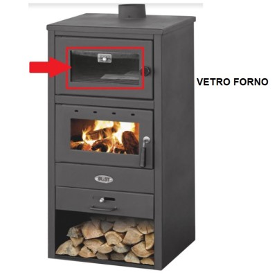 ZZ-VETRO FORNO X STUFA A LEGNA C/FORNO MOD. BLIST BR