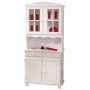 KIT CREDENZA 2 ANTE +2 CASSETTI MASSELLO BIANCO