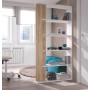 KIT LIBRERIA ALIDA 90X25XH180 BIANCO ROVERE