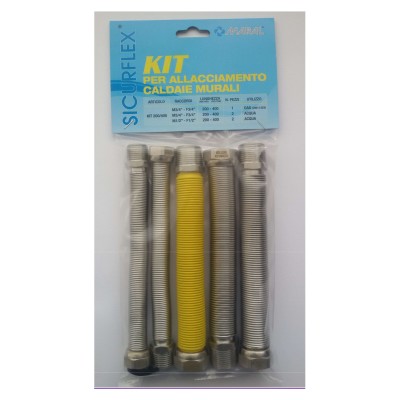 KIT RACCORDO INOX ESTENSIBILE 3/4 PER CALDAIA KIT