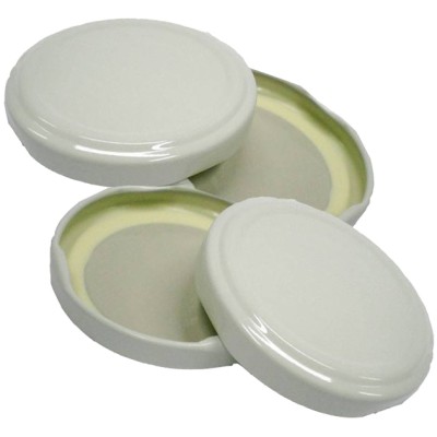 CAPSULA PER BARATTOLO D 82 MM 100 PZ BIANCO