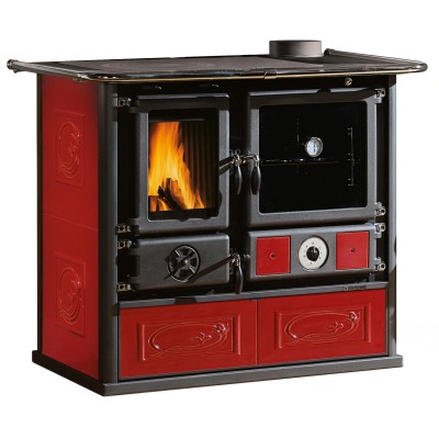 TERMOCUCINA LEGNA 11 KW ROSA DSA 4.0 BORDEAUX