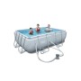 PISCINA C/TELAIO E POMPA 282X196XH84 CM 56629