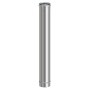 TUBO INOX AISI 304 H 100 CM PER PELLET D  8 CM