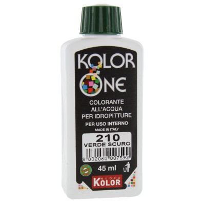 COLORANTE KOLOR ONE 45 ML VERDE SCURO 210