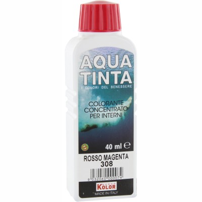 AQUATINTA PER INTERNI 40 ML ROSSO MAGENTA 308