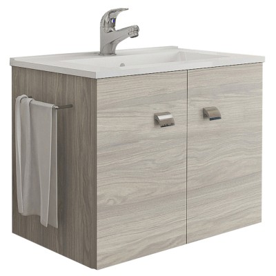 MOBILE BAGNO ERIKA 61 SOSP. S/SPECCHIO ROVERE GRIGIO