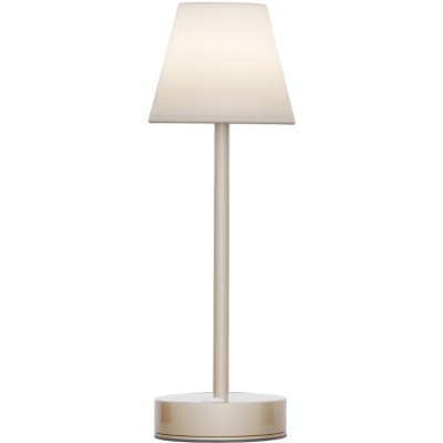 LAMPADA DA TAVOLO MOD.LOLA 30 OTTONE BATTERIA RICARICABILE