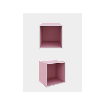 CUBO 35X35X29 CM ROSA