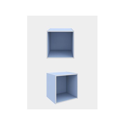 CUBO AZZURRO CM 35X35X29