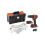 TRAPANO AVVITATORE B+D 18V BCD700C2TA + 105 ACC.