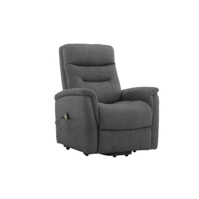 POLTRONA RECLINER SOFT DUE MOTORI TESSUTO GRIGIO