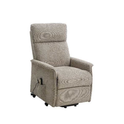 POLTRONA RECLINER RELAX ALZAPERSONA TESSUTO BEIGE