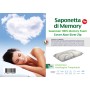 GUANCIALE ALOE SILVER MEMORY FOAM SAPONETTA H.15