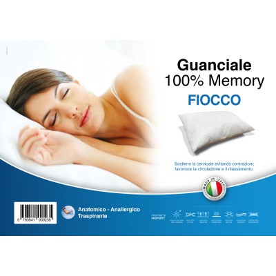 GUANCIALE FIOCCO DI MEMORY BORDINO A CONTRASTO