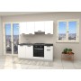 CUCINA SILVIA 195 BIANCO CON TOP ANTRACITE NON FORATO